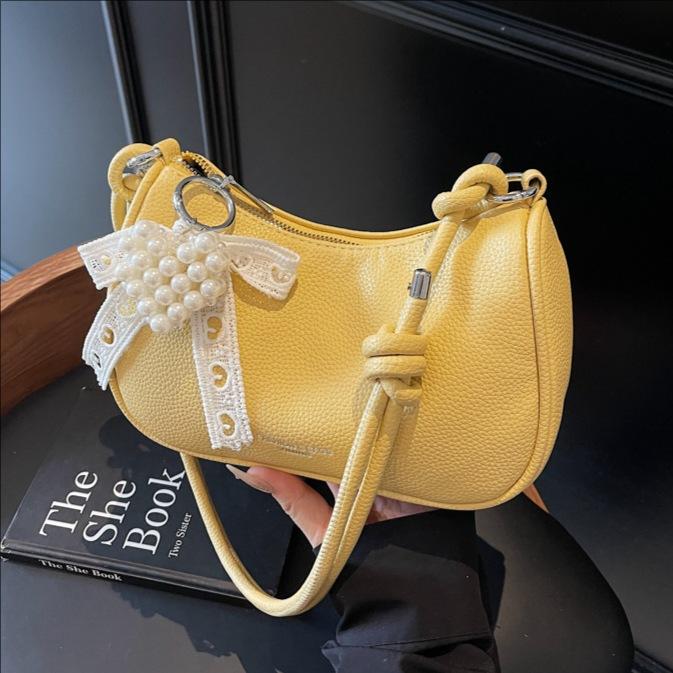 Handbag Women's New Fashionable Solid Color Shoulder Messenger Bag