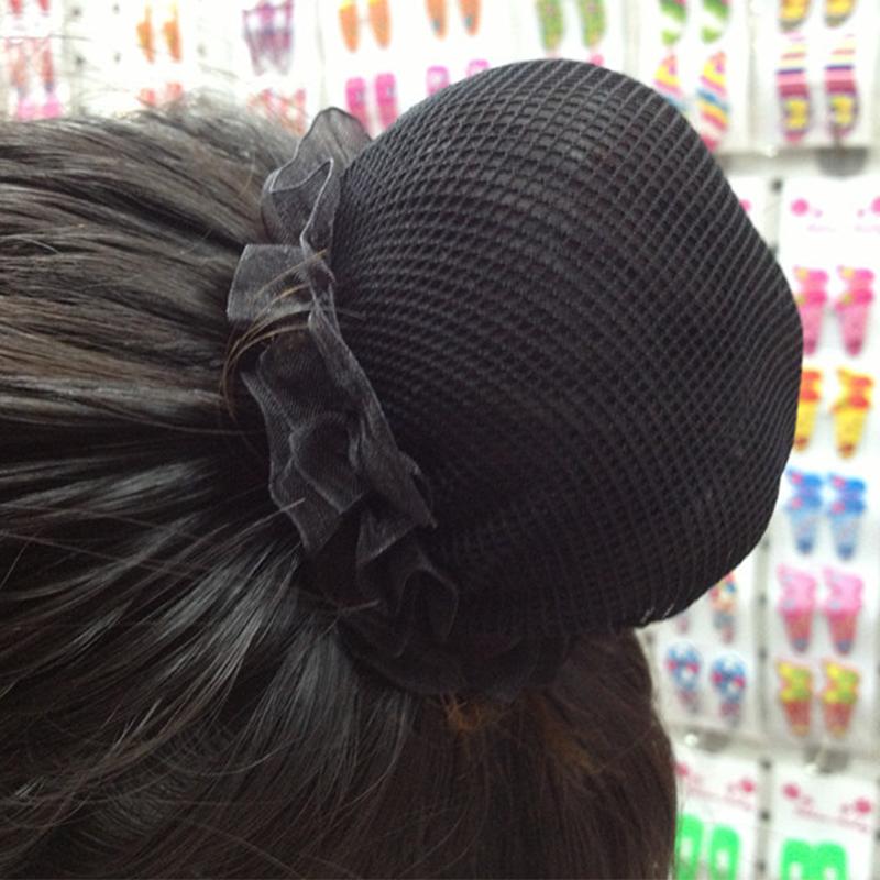 Schöne Duttabdeckung Snood Damen Haarnetz Ballett Tanz Eislaufen Häkeln Fanchon Strass Styling Kopfschmuck Zubehör