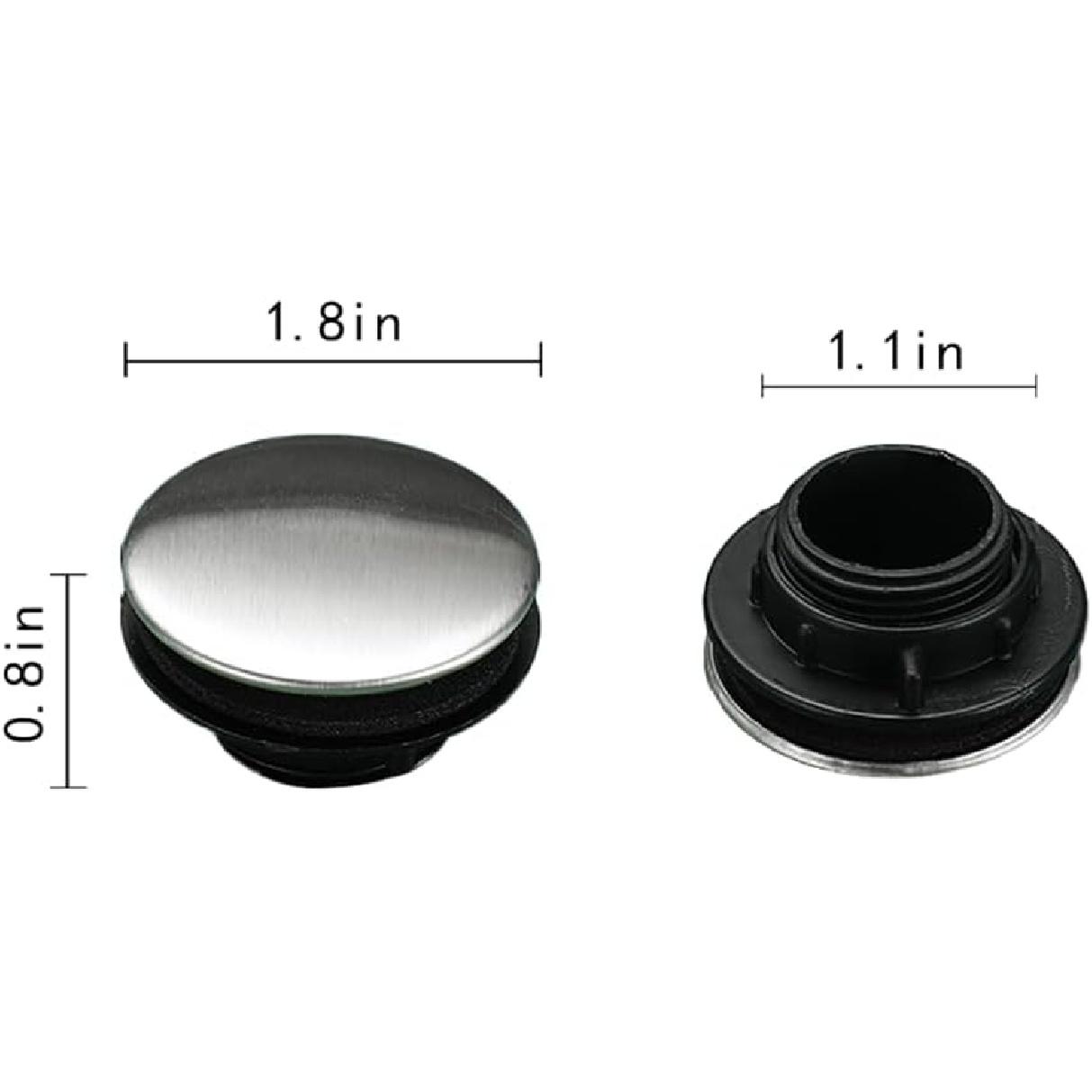 Kitchen Faucet Hole Cover Stainless Steel, Premium Sink Tap Hole Cover, Brushed Stainless Steel