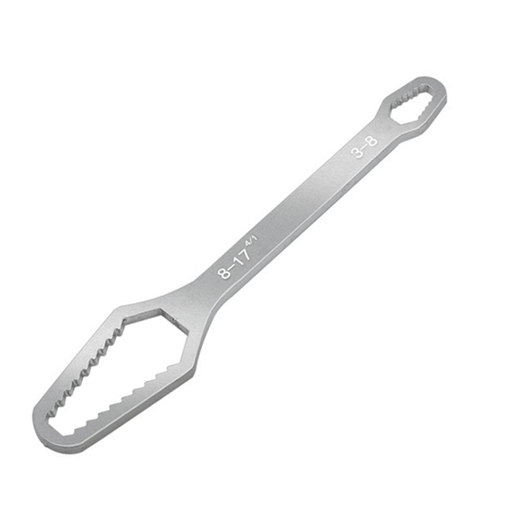 Torx Wrench Double Ended Multifunctional Wrench 6-25mm/3-17mm Self-Tightening Wrench Adjustable Glasses Wrench Tool