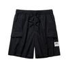 Comfortable Simple Versatile Loose Letter Mid-Rise Drawstring Casual Shorts Men Shorts Basic-Black 152528506-2