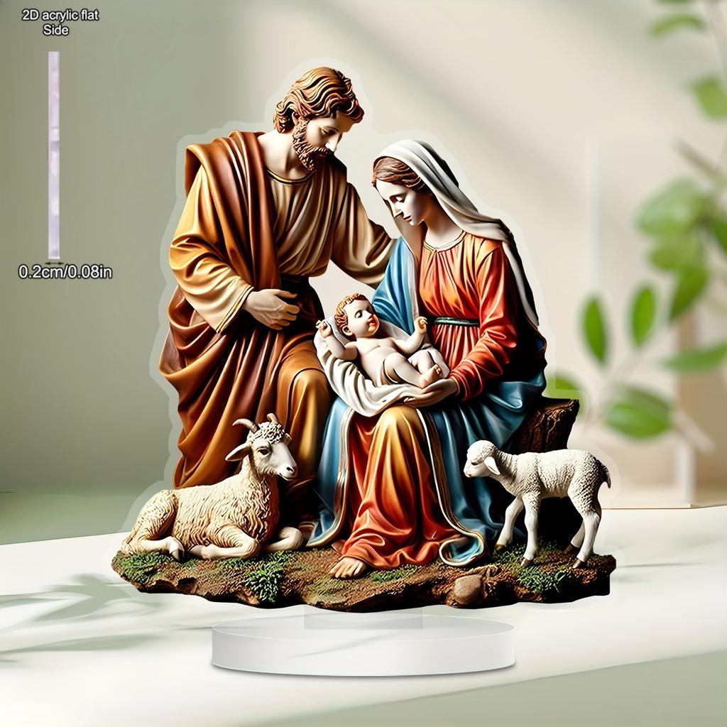 2D Flat Acrylic Decoration Welcomes The Birth of Newborns, Indoor and Outdoor Decoration - No Need for Batteries/electricity, Free Day Decoration, Sho