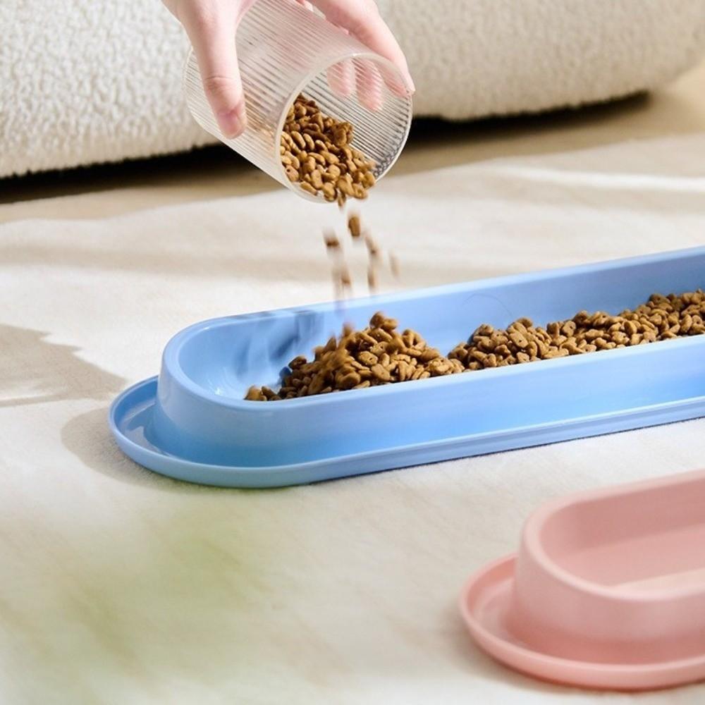 Anti Slip Pet Bowl Extra Long Cat Dog Feeder Ant-Proof Design Cat Water Feeder Pet Household