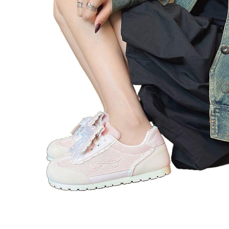 Dopamine thin little white shoes board shoes summer new casual mesh breathable soft sole sports versatile women's shoes