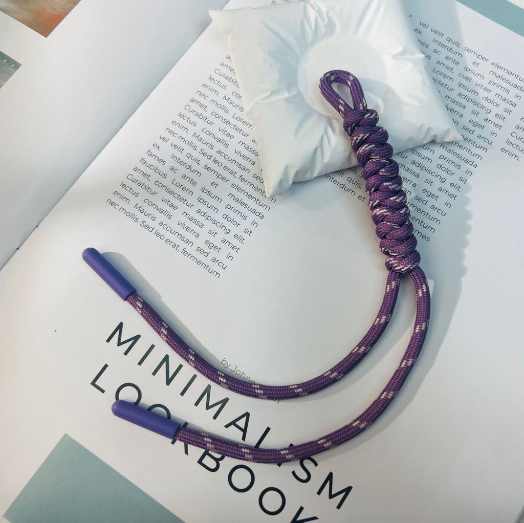 Hand-woven Color Bag Hanging Mobile Phone Lanyard Fashionable Handmade DIY Braided Rope Pendant Diamond Knot Keychain