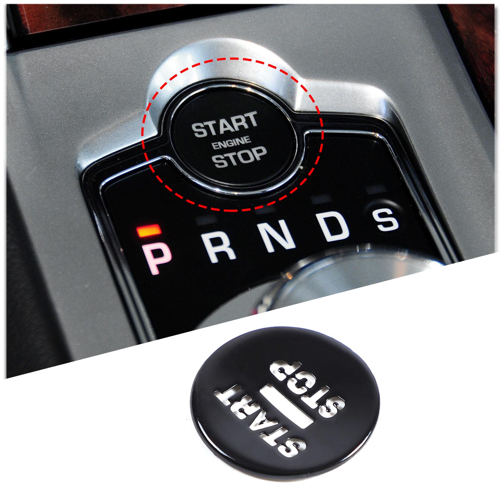

For Jaguar XF XJ 2010- Black Button Stickers Black Covers For Jaguar Car Accessories Interior AC Gear Switch Repair Decals XF start button
