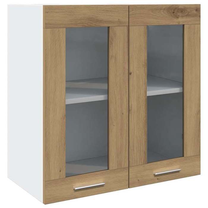 VidaXL Armoire murale de cuisine "Lyon" avec porte vitrée Chêne artisanal 60 x 31 x 60 cm 856168