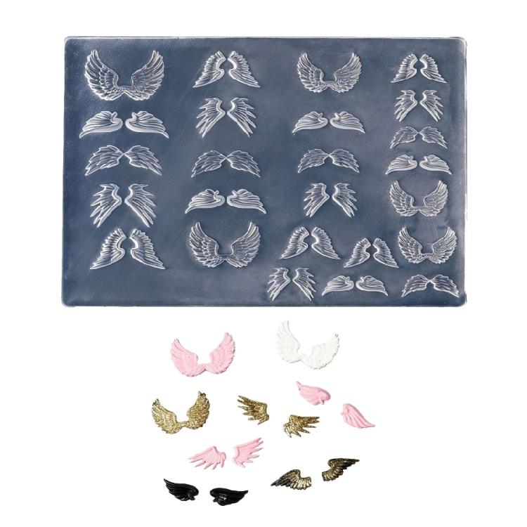 

Silicone Nails Embellishment Molds Wing Shape Small Accessories Crafting Molds Suitable for Beauty Enthusiasts Present 1