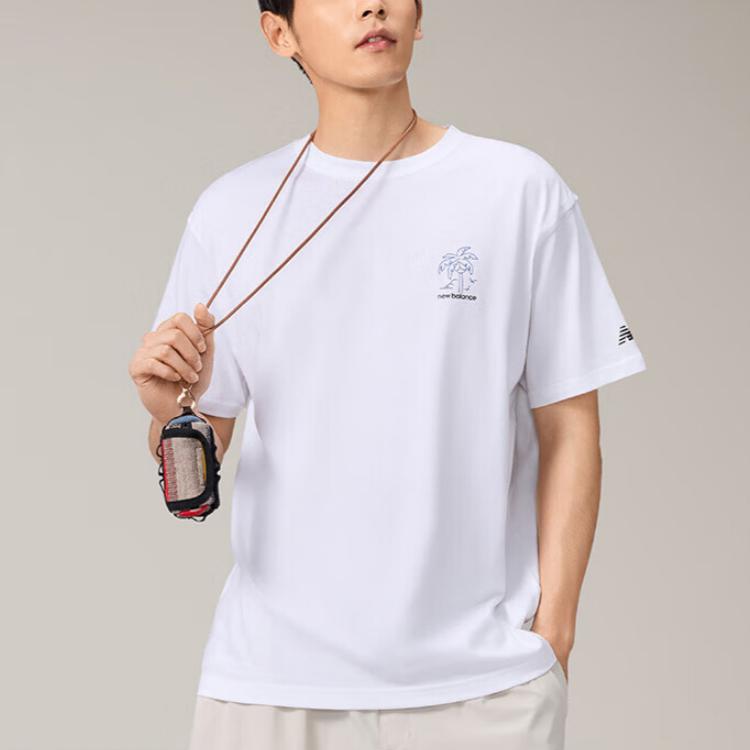 Men's T-Shirt New Balance T Shirt Men's White
