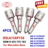 DSLA156P736 Injector Nozzle 0433175163 For Mercedes 0445110009 0445110010 0445110011 0445110012 Diesel Fuel Sprayer Nozzle 4PCS
