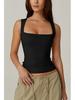 European & American Street Style Square Neck Slim Tank Top - Women's Fashion Base Layer 2025