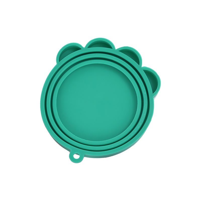 Reusable Pet Canned Lid Silicone Feeders Food Can Lid Storage Top Cap Cover  Pet Daily Supplies