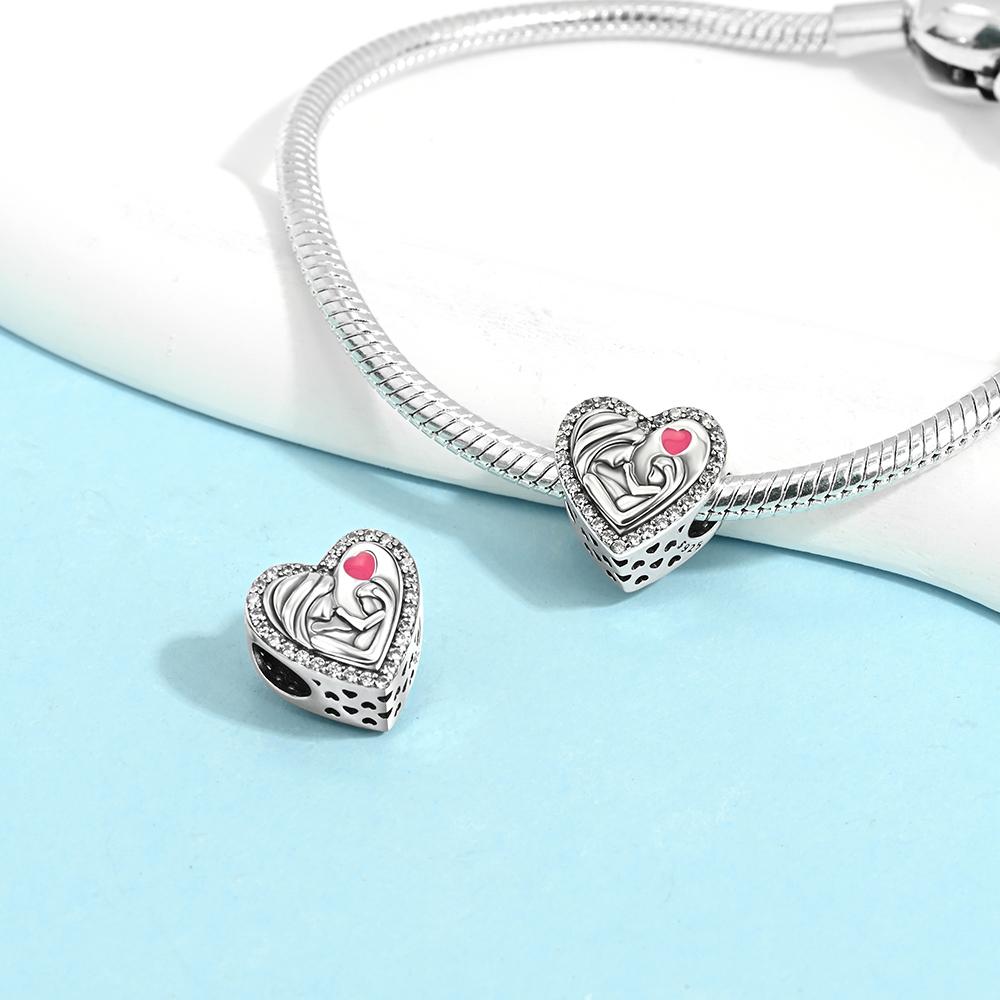 Charms Plata Heart Kangaroo Koala Mothers Day Gift Copper Plated For Charms Copper Plated Original Bracelet For Jewelry Making