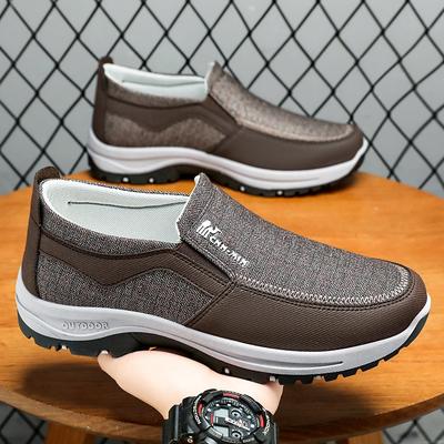 Shoes Men's Shoes Autumn Non-slip Old Beijing Cloth Shoes Medium and Old Walking Shoes Breathable and Versatile One-pedal Dad Shoes