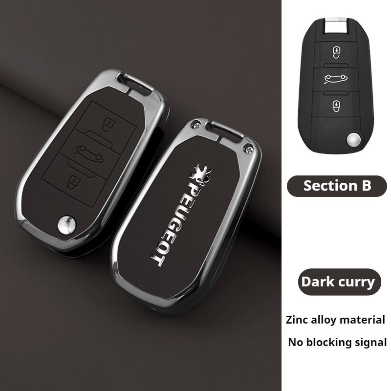

2026 Hot Car Sticker Car Zinc Alloy Key Case Bag For Peugeot GTLine 207 407 407 408 308 408 508 2008 3008 4008 5000 8 RCZ Car Ke