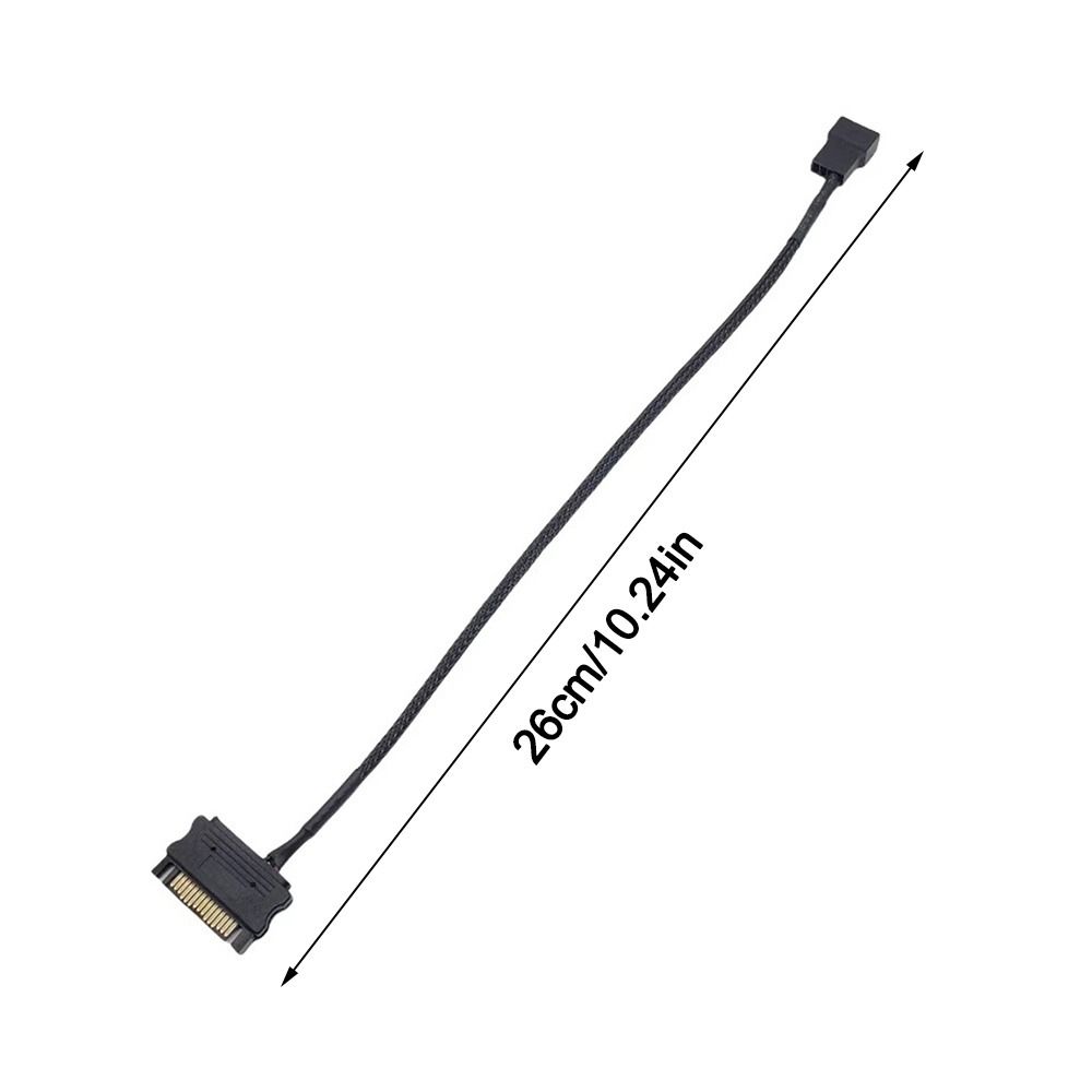 24AWG Power Cord 3Pin/4Pin 4-Pin Connector Professional SATA to 4pin Computer Cooling