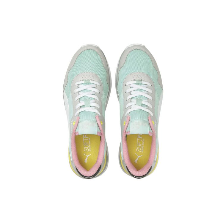 Puma R78 Voyage Cool Versatile Shock Absorbing Durable Low Top Lifestyle Casual Shoes Women Sneaker Gray Green Pink 380729-04