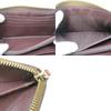 Used COACH Purse F22712 Signature leather Metal red Brown Zip Around