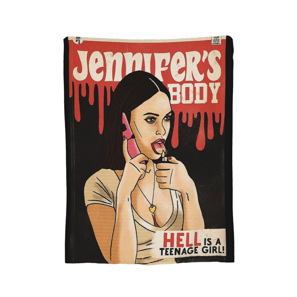 Jennifer's Body Horror Movie Poster Art Blankets  Flannel Awesome Soft Throw Blanket for Home Decoration