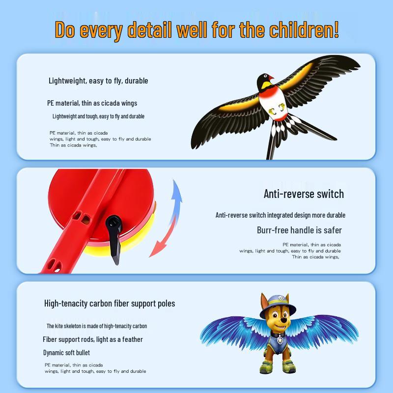Easy-Fly Mini Cartoon Swallow Kite: Perfect Small Handheld for Kids