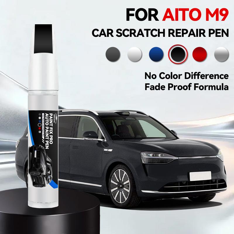 

For AITO M9 Car Paint Repair Pen Touch Up Scratch Remover DIY Auto Accessories Orange Y07J Red Black XM1 Green N29J Black Blue