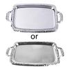 Metal Rectangle Fruit Sugar Trays KTV Hotel Plate Basket Wedding Party Tray Dish