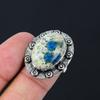 Natural K2 Jasper Gemstone Statement Ring Size 7 925 Sterling Silver For Women