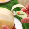 2pcs Mini Fruit Grater Avocado Shape Fruit Peeling Cutter Keychain Practical Fruit Peeler  Outdoor