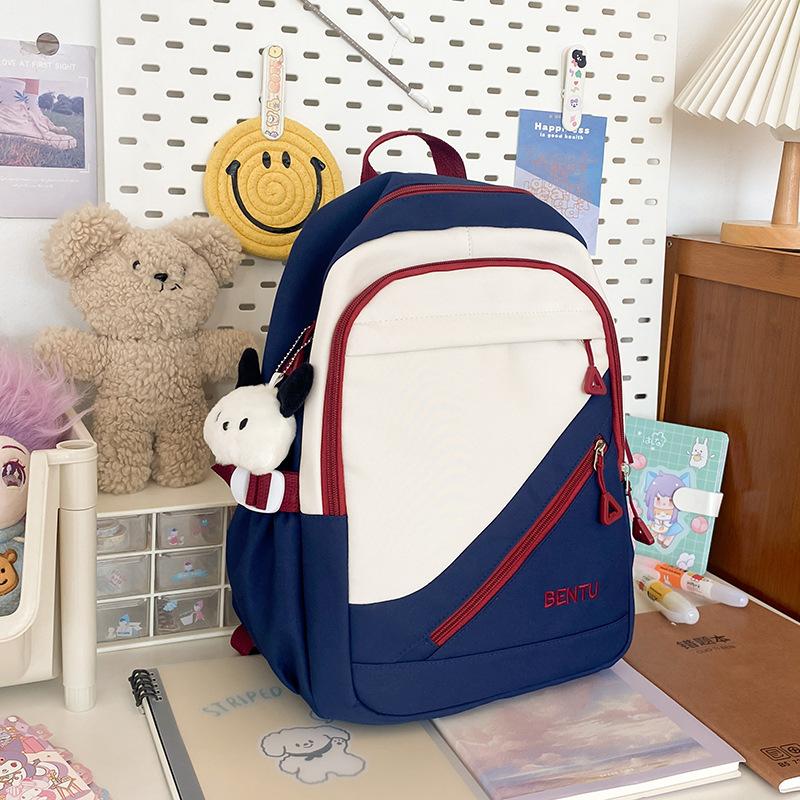 Schoolbag backpack small play simple female college student fashion junior high school schoolbag Korean version trend casual backpack