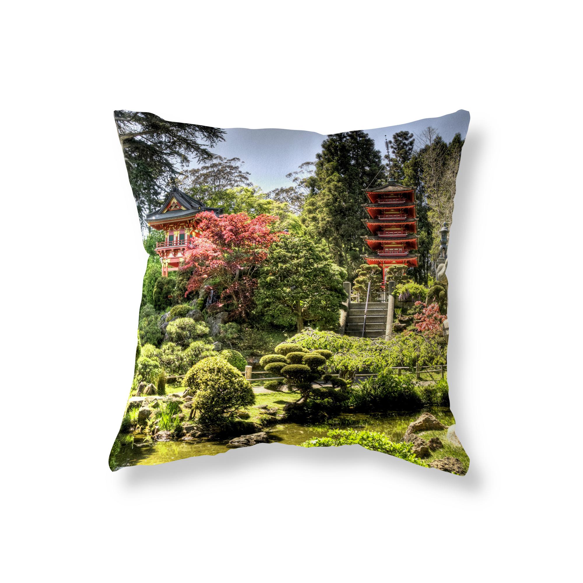 

Чехол для подушки с видом на сад, диван, украшение автомобиля, прикроватная наволочка для комнаты, чехол для подушки на стул, украшение дома 40x40cm