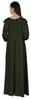 Bimba Abaya Islamic Prayer Dress With Hijab For Women's  Front Button Placket  Muslim
