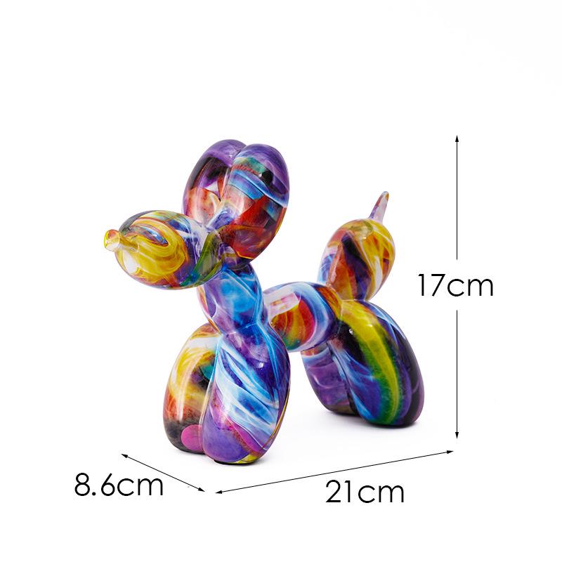 

Скандинавская красочная смола в виде собаки из воздушных шаров-граффити для домашнего декора