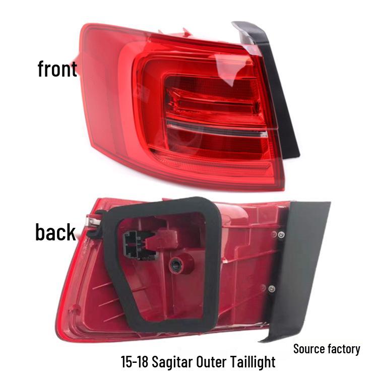 Volkswagen Sagitar Tail Light Assembly: Brake, Reverse, Turn Signal (2012-2018 Models) 12-14 Inside-Passenger-Standard-1pc