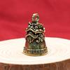 Brass Retro Chinese Pixiu Keychain Pendant with Bell