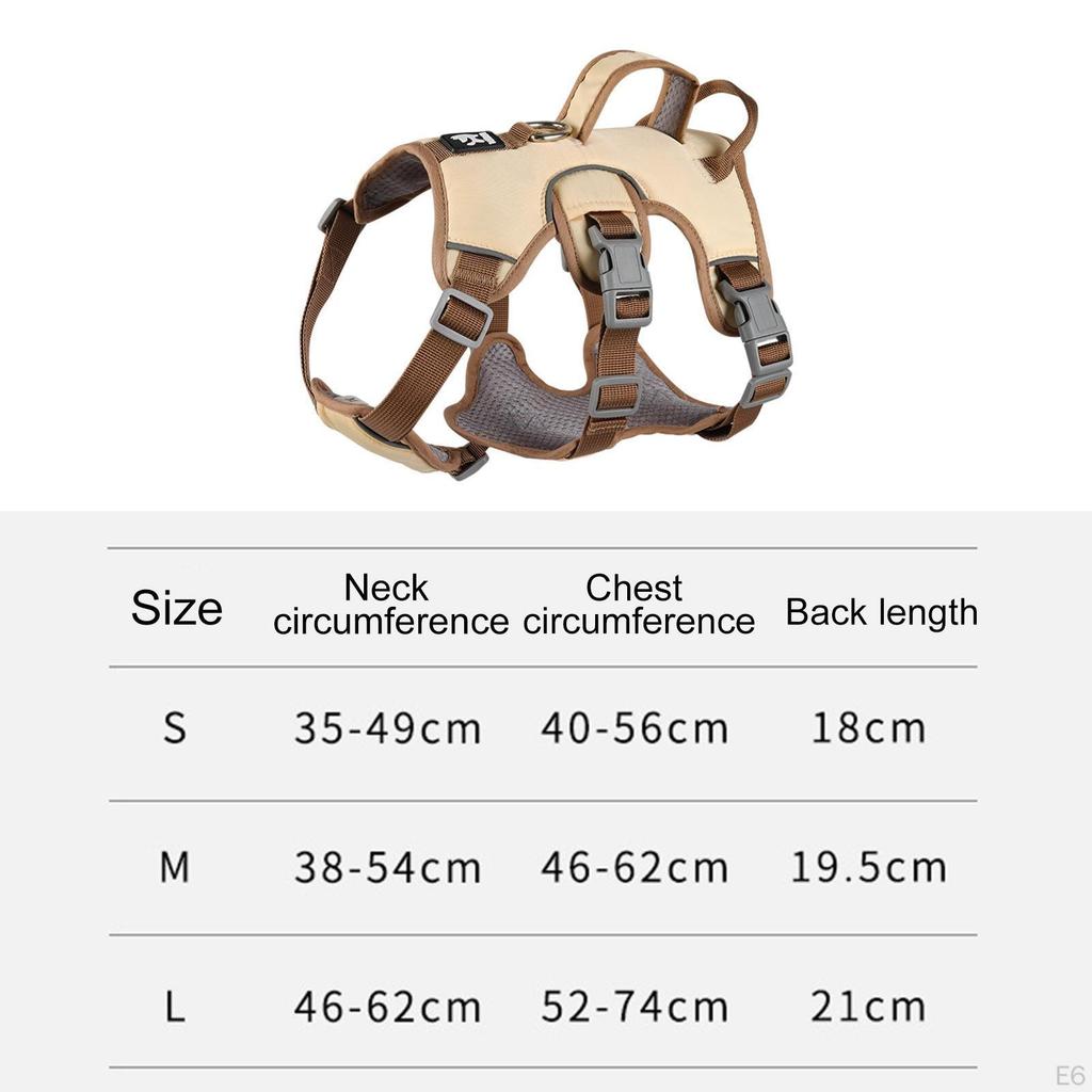 Dog Harness Walking No Pull Pet for Medium Small Accessories S