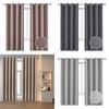 Solid Waterproof Color Sun Blocking Curtain With Nordic Style For Balcony Areas