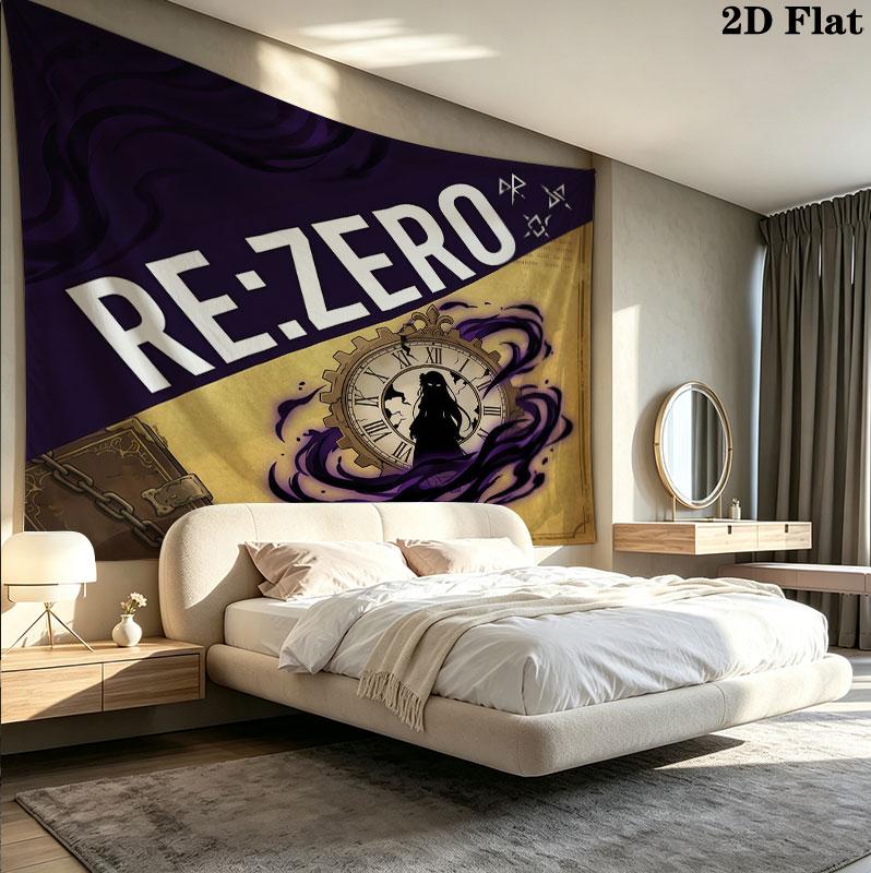 Re Zero Nástěnná tapiserie Estetická nástěnná dekorace Tištěná látková přikrývka Dekorativní tapiserie Pro ložnici Obývací pokoj Domácí dekorace