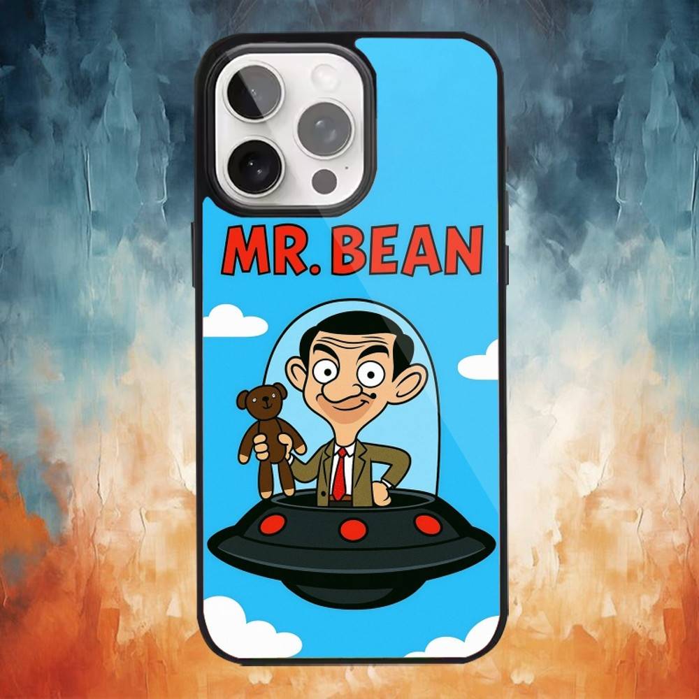 Mr Bean wallpapers Telefoonhoesje Voor iPhone 17,16,15,14,13,12,Plus,Pro,Max voor Magsafe Magnetisch Draadloos Opladen