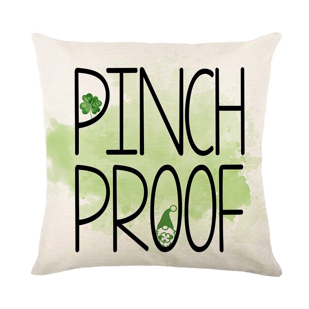 New St. Patrick's Day Pillow Cover Northern Festival Home Fabric Sofa Cushion Cover
