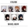Fox Hair Hat Winter Women's Fur Hat Warm Ear Protection Princess Bun Hat