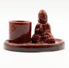 Multi Purpose Buddha Incense Plate – Ceramic Soft Red