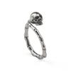 Xiangxu Retro Skull Hand Bone Alloy Ring - Punk, Hip Hop Style