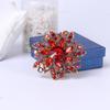 SKEDS Luxury Big Rhinestone Flower Brooches Pins For Women Lady Shiny Boutique Decoration Badges Lady Party Banquet Corsage