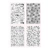 4x/Set Halloween Embossings Mats Fondant Impressions Mats Baking Molds Cake Decorating Tool for Fondant Cake Decorations