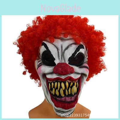Terrifying Evil Clown Mask Halloween Christmas Horror Party Props Latex