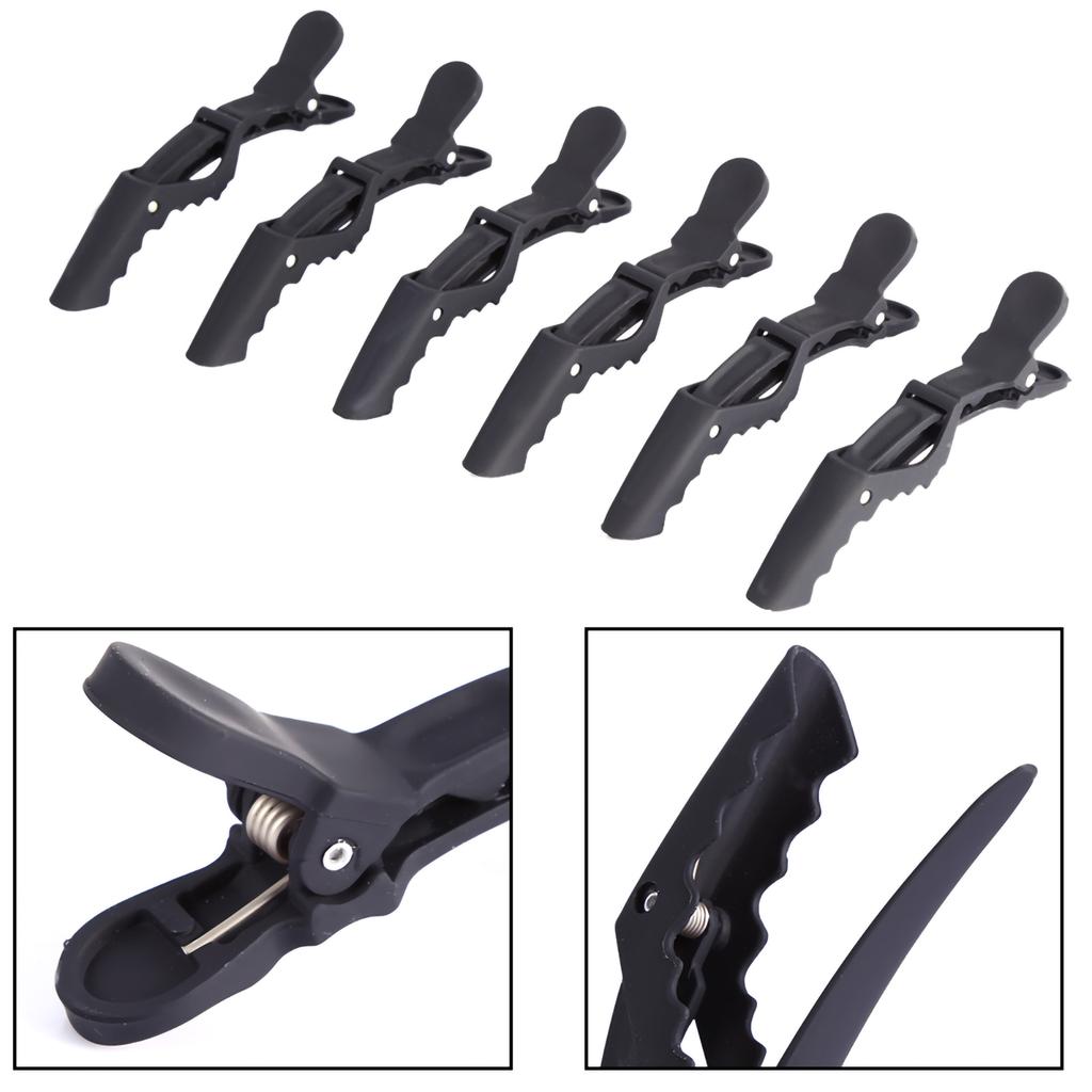 6PCS Hairdressing Salon Hair Clip Sectioning Clamp Hairpin Grip Accessories Tools 2 Colors