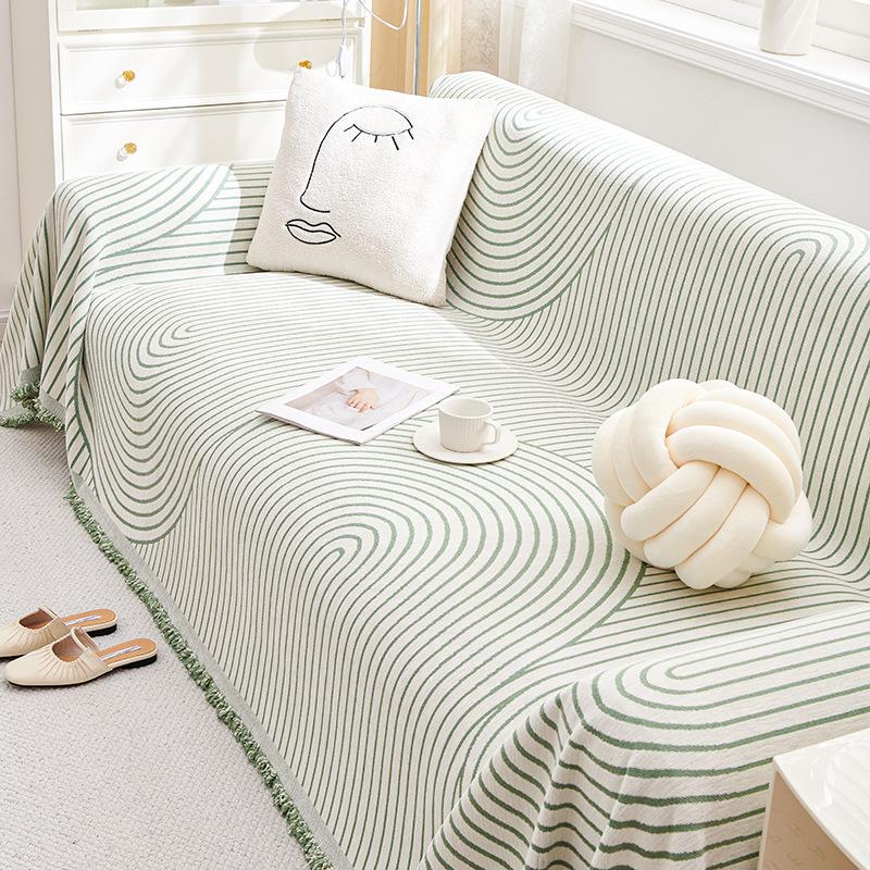 Chenille Sofa Cover Towel Autumn and Winter Simple Modern Non-Slip Sofa Cover Universal All-Inclusive Anti-Scratching Cover Blanket