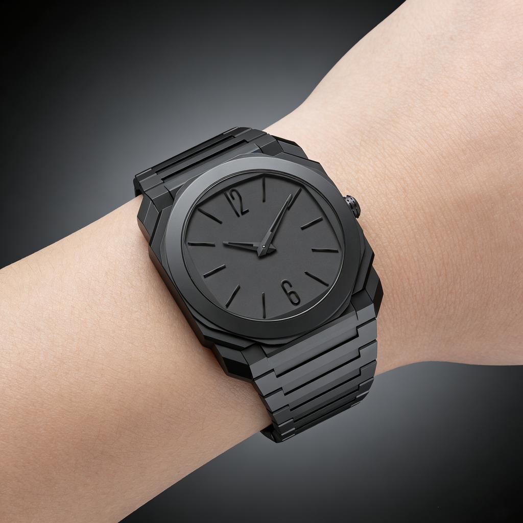 New luxury gift box watch waterproof high-quality men's business watch ultra-thin plastic large dial quartz watch