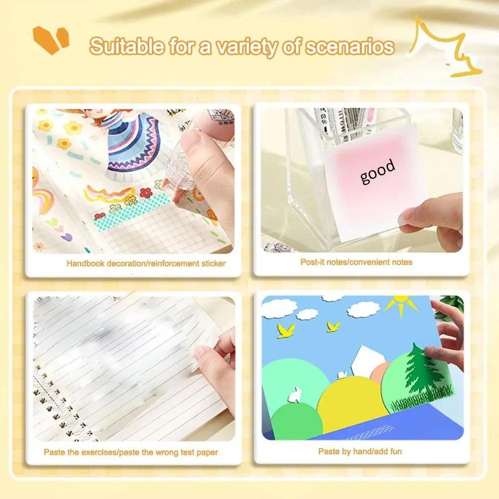 Pen Style Cartoon Double-sided Tape Refillable Roller Glue Tape Cartoon Press-On Dot Glue Ledger