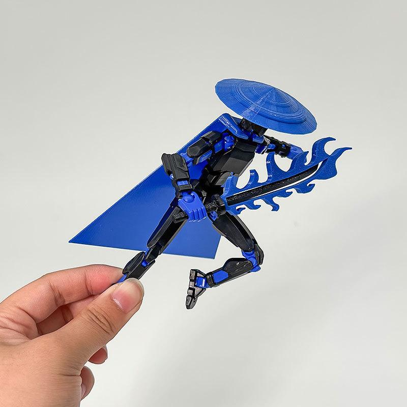 3D Articulated Figures Action Figure Set Giant Sword Titan Robot T13 Action Figure DIY Dummy Doll Jointed Ornament